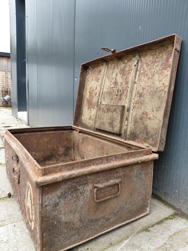Metalen grote kist, Ophalen of Verzenden, 50 tot 100 cm, Minder dan 50 cm, Minder dan 50 cm