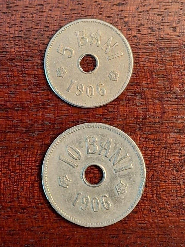 5 munten Roemenië 1906-2015, Ophalen of Verzenden, Overige landen, Losse munt