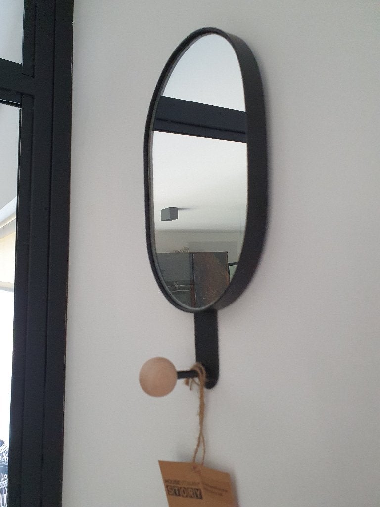 Spiegel rond of ovaal met haak, *, Minder dan 50 cm, *, Nieuw