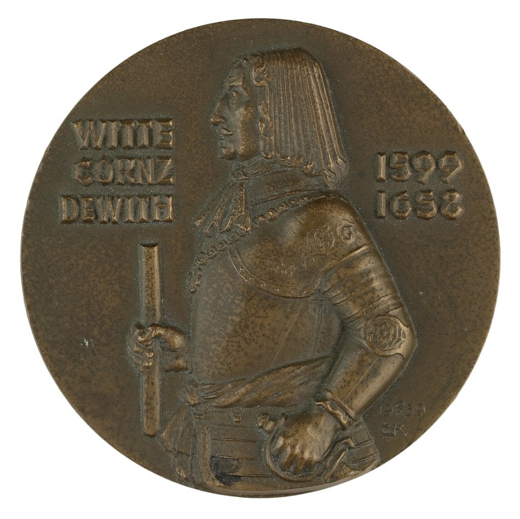 Penning VPK 1959 Cor van Kralingen : Witte de With, Verzenden, Brons, Nederland