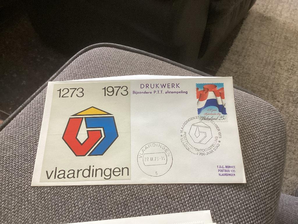 No2213 Drukwerk bijzondere PTT afstempeling 27-9-1973 fdc, Postzegels en Munten, Postzegels | Eerstedagenveloppen, Ophalen, Onbeschreven