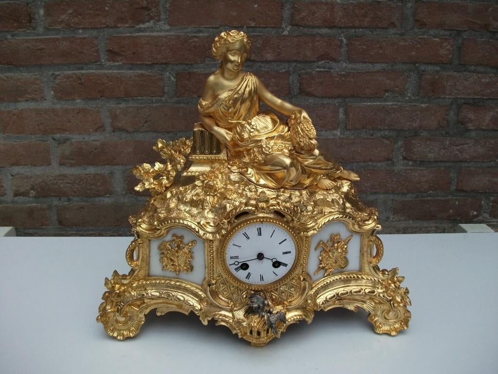 Antieke pendule uit 1839, Antiek en Kunst, Antiek | Klokken, Ophalen