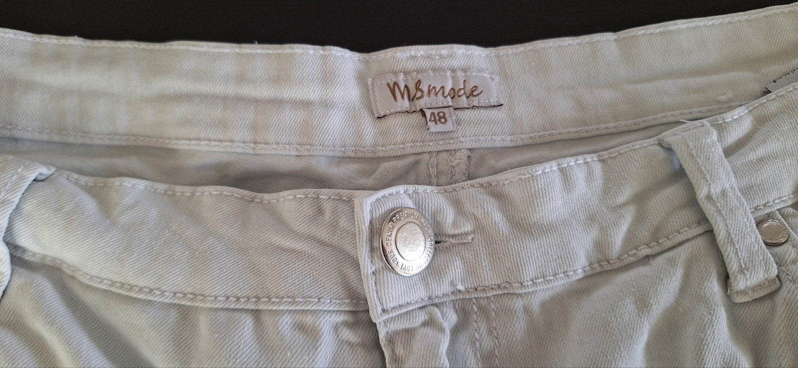 Dames korte broek maat 48 msmode, Kort, Wit, Maat 46/48 (XL) of groter, Ophalen of Verzenden