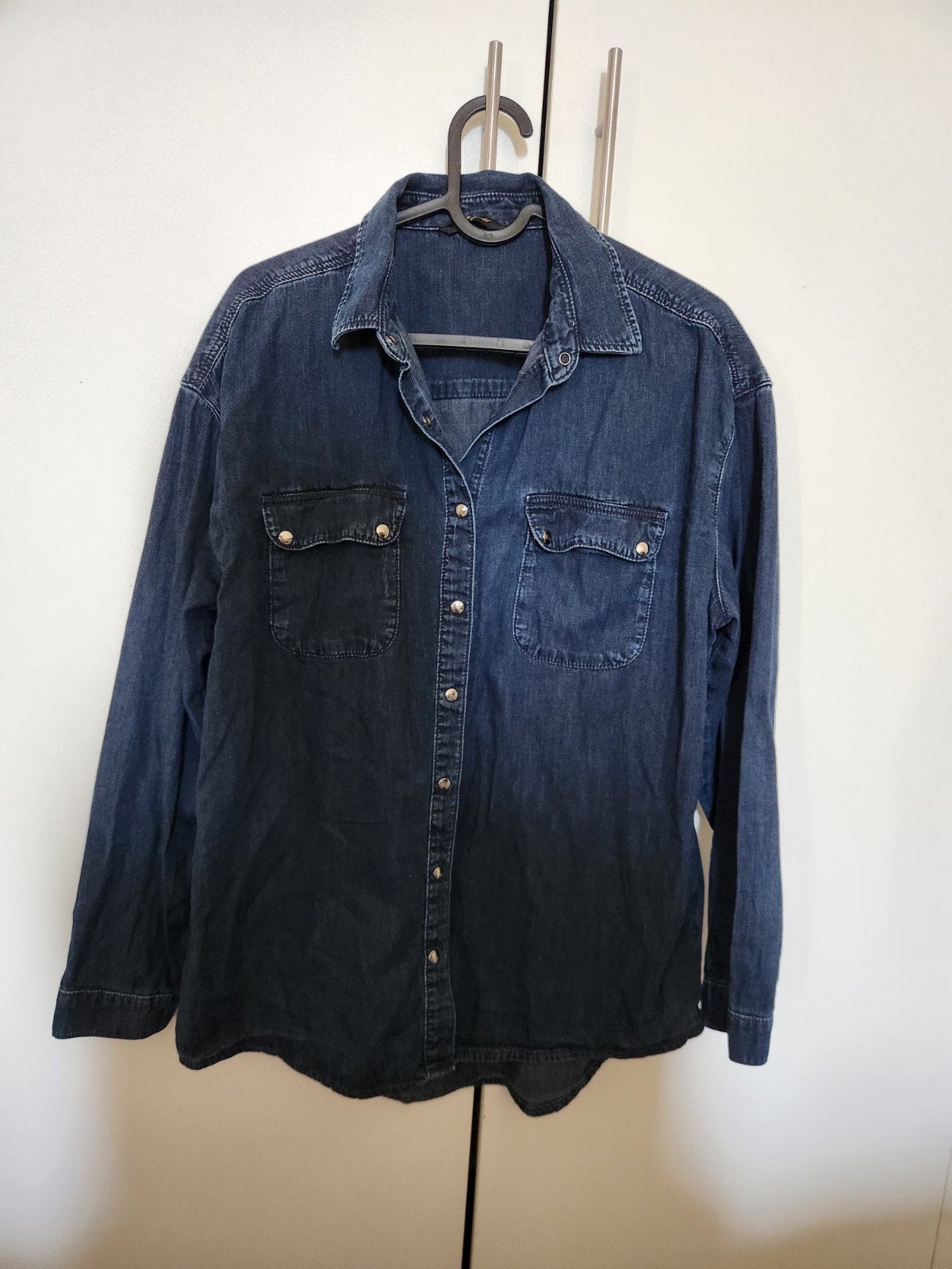 Mavi Gold spijkerblouse L loose fit, Kleding | Dames, Blauw, Ophalen of Verzenden, Zo goed als nieuw, Maat 42/44 (L)