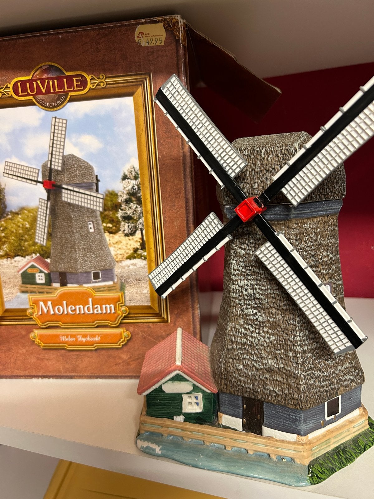Luvville Molendam Windmolen Beeldje - Zo goed als nieuw, Ophalen of Verzenden, Zo goed als nieuw