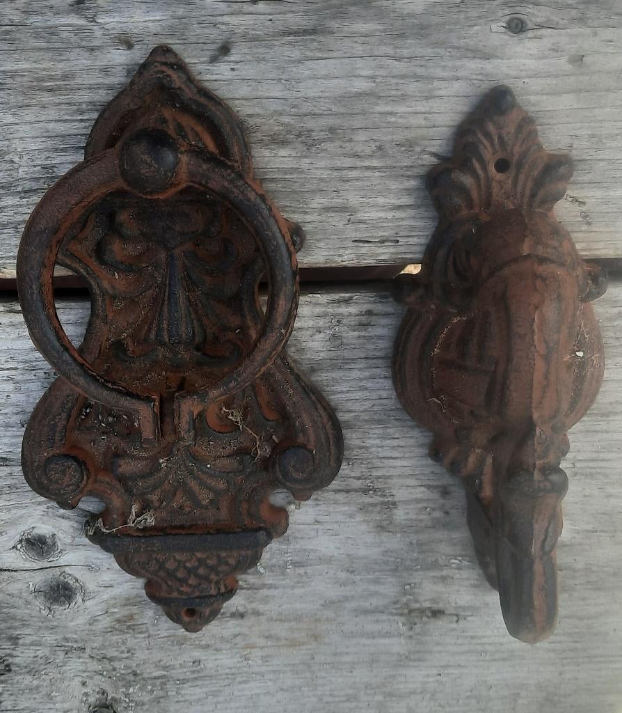 Vintage Trekbel / 2stuks Deurkloppers, Huis en Inrichting, Gebruikt, Draadloos, Ophalen of Verzenden, Ameide