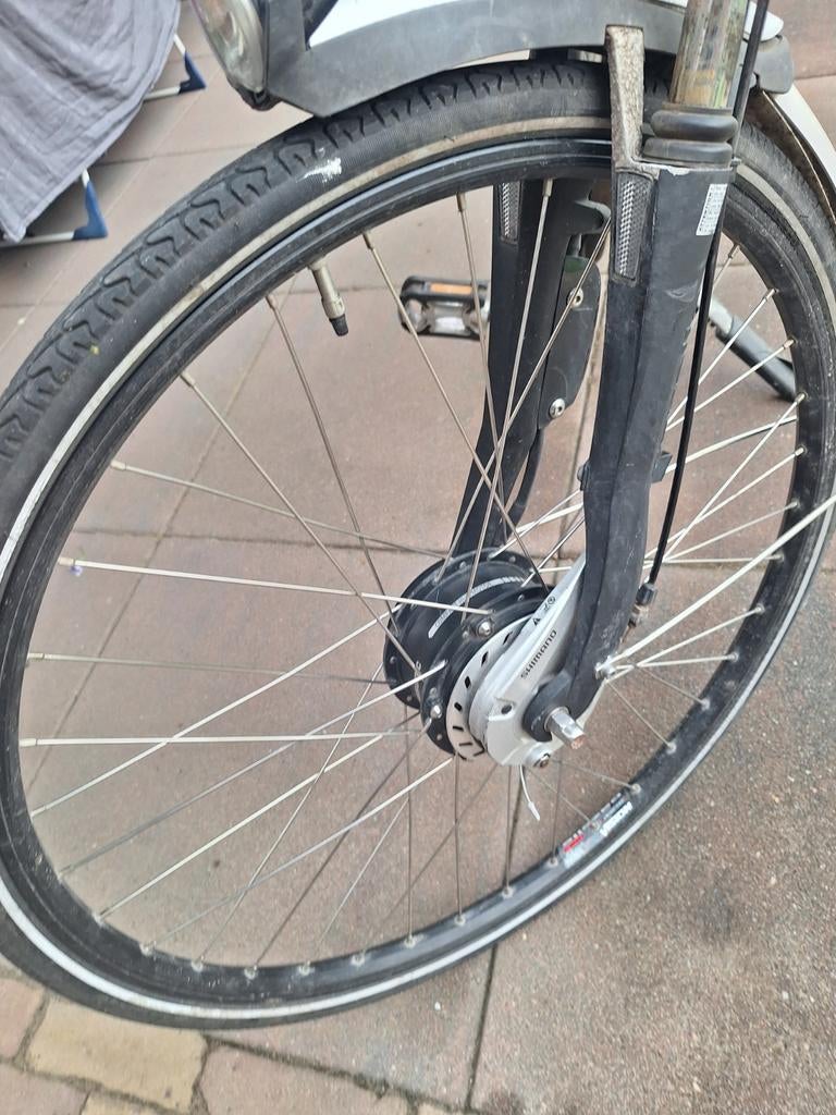 Goede Gazelle Panasonic voorwielmotor , met voorvork, Fietsen en Brommers, Fietsonderdelen, Ophalen, Motor
