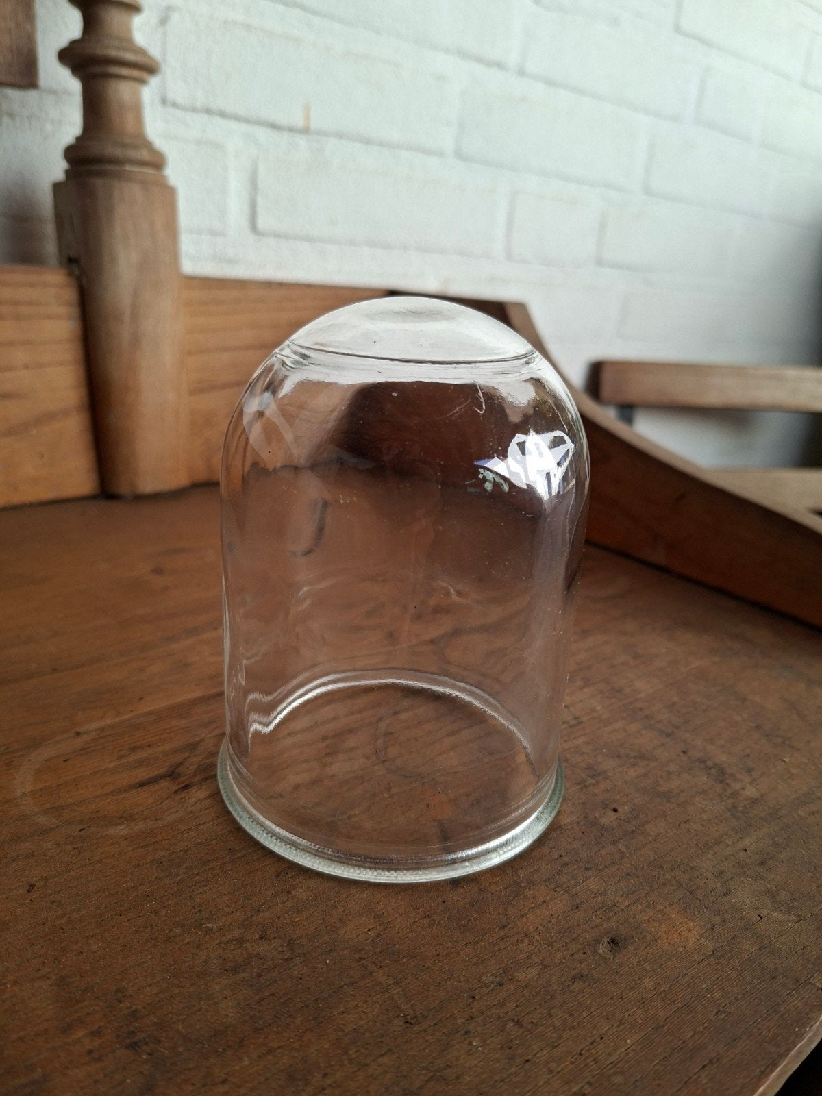 Glas voor stallamp zonder schroefdraad, Stolp., Ophalen, Glas