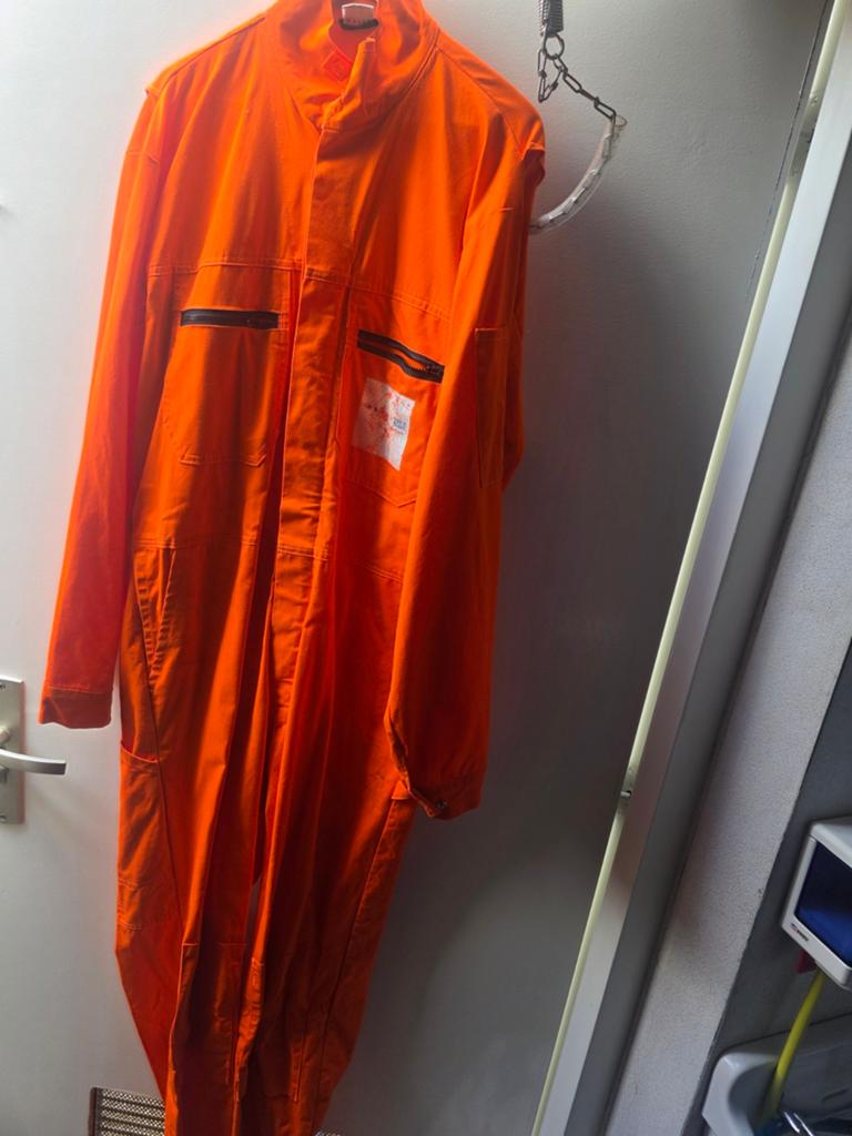 Oranje Ketelpak / Overall Maat 54 - 100% Katoen, Ophalen of Verzenden, Gedragen, Maat 52/54 (L), Oranje