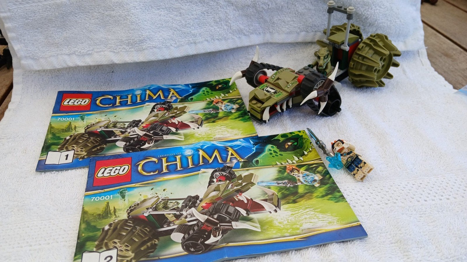 Lego Chima 70001 Crawley's Klauwvoertuig met handleiding, Gebruikt, Overige thema's, Lego, Ophalen of Verzenden