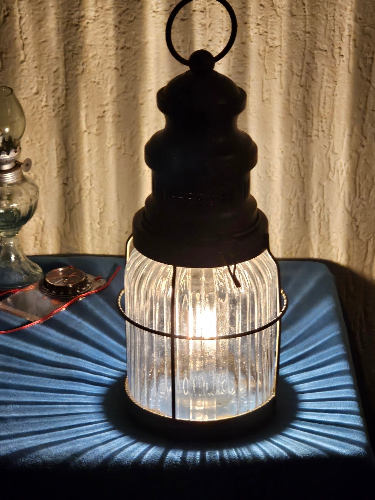 Decoratieve lantaarn met LED-verlichting met batterij AAA 2s, Ophalen