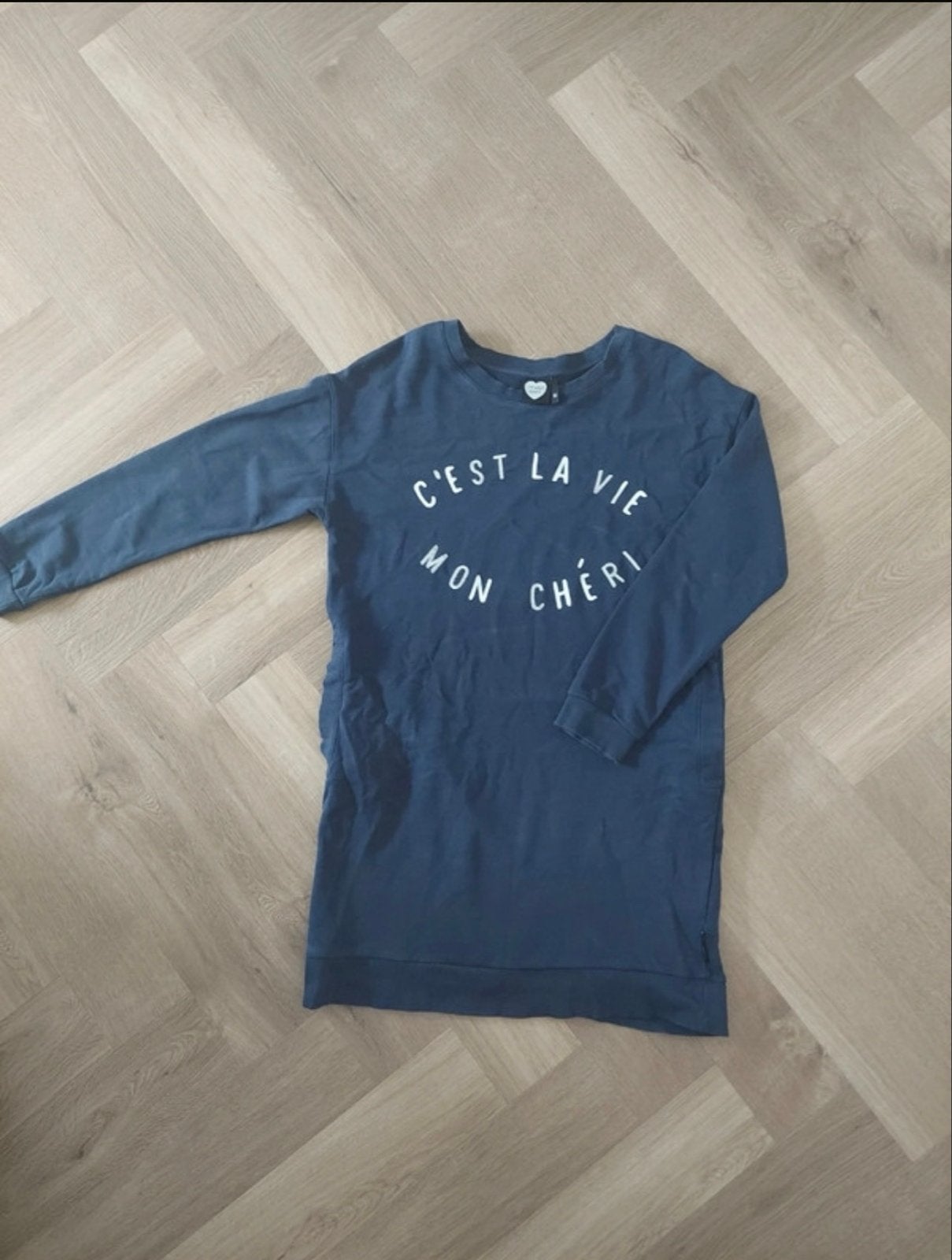 Catwalk Junkie jurk 'C'est la vie mon chéri' maat M, Kleding | Dames, Maat 38/40 (M), Blauw, Ophalen of Verzenden, Zo goed als nieuw