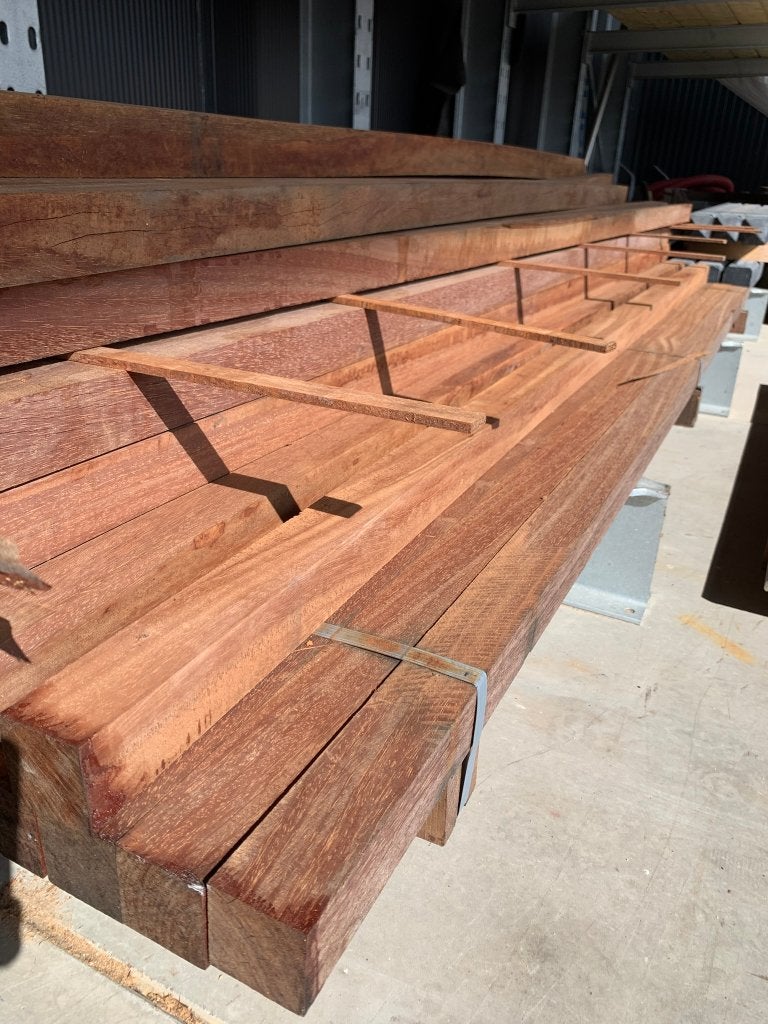 Hardhouten paal semi geschaafd Azobé 6x6x300 - J&W 15, Tuin en Terras, Ophalen, Minder dan 3 meter, Nieuw, Nvt