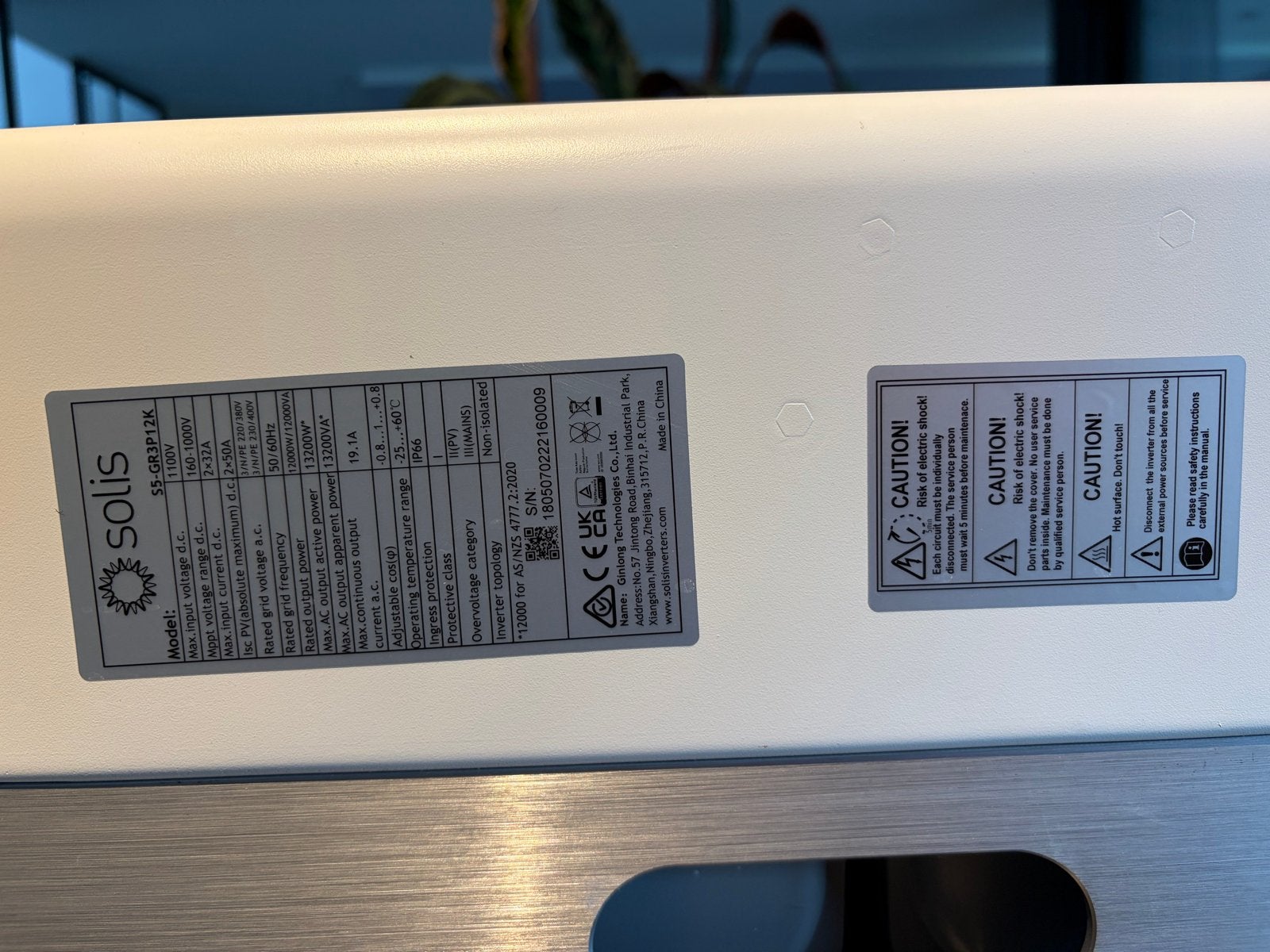 Solis S5-GPR3P12K String Omvormer 12kW met Wifi en Werkschak, Doe-het-zelf en Verbouw, Ophalen of Verzenden, Nieuw, Overige typen