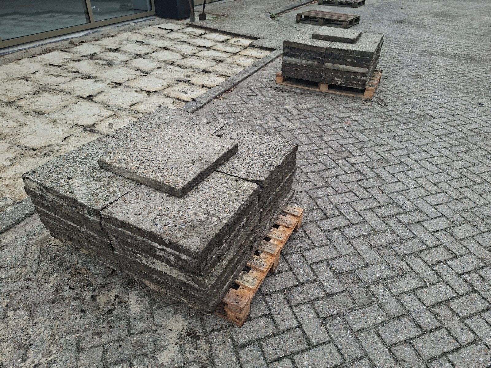 Grindtegels 50x50x5, Ophalen of Verzenden, Gebruikt, Overige materialen