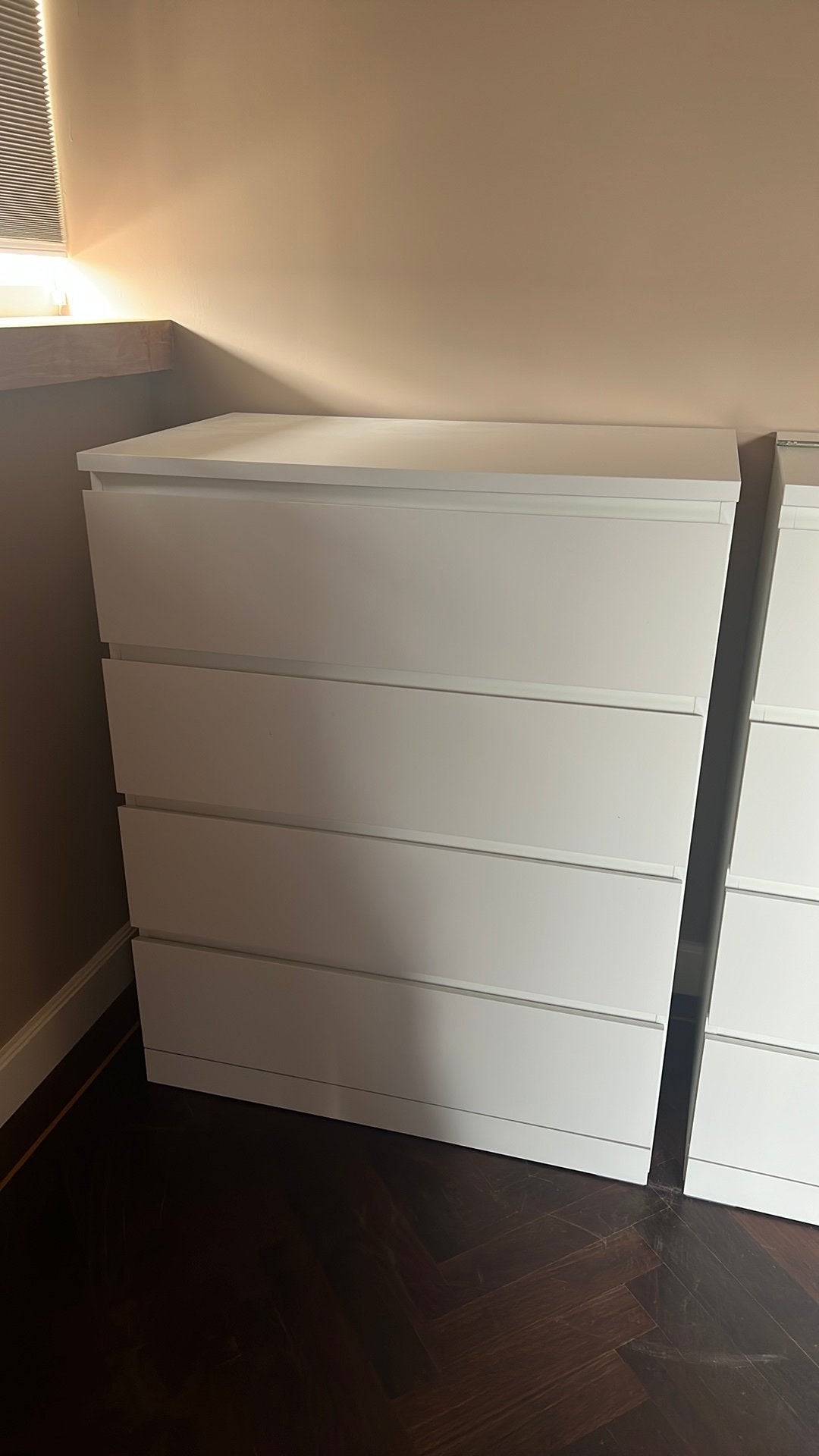 Ikea Ladekast MALM wit, Ophalen, 100 tot 150 cm, 50 tot 100 cm, Zo goed als nieuw
