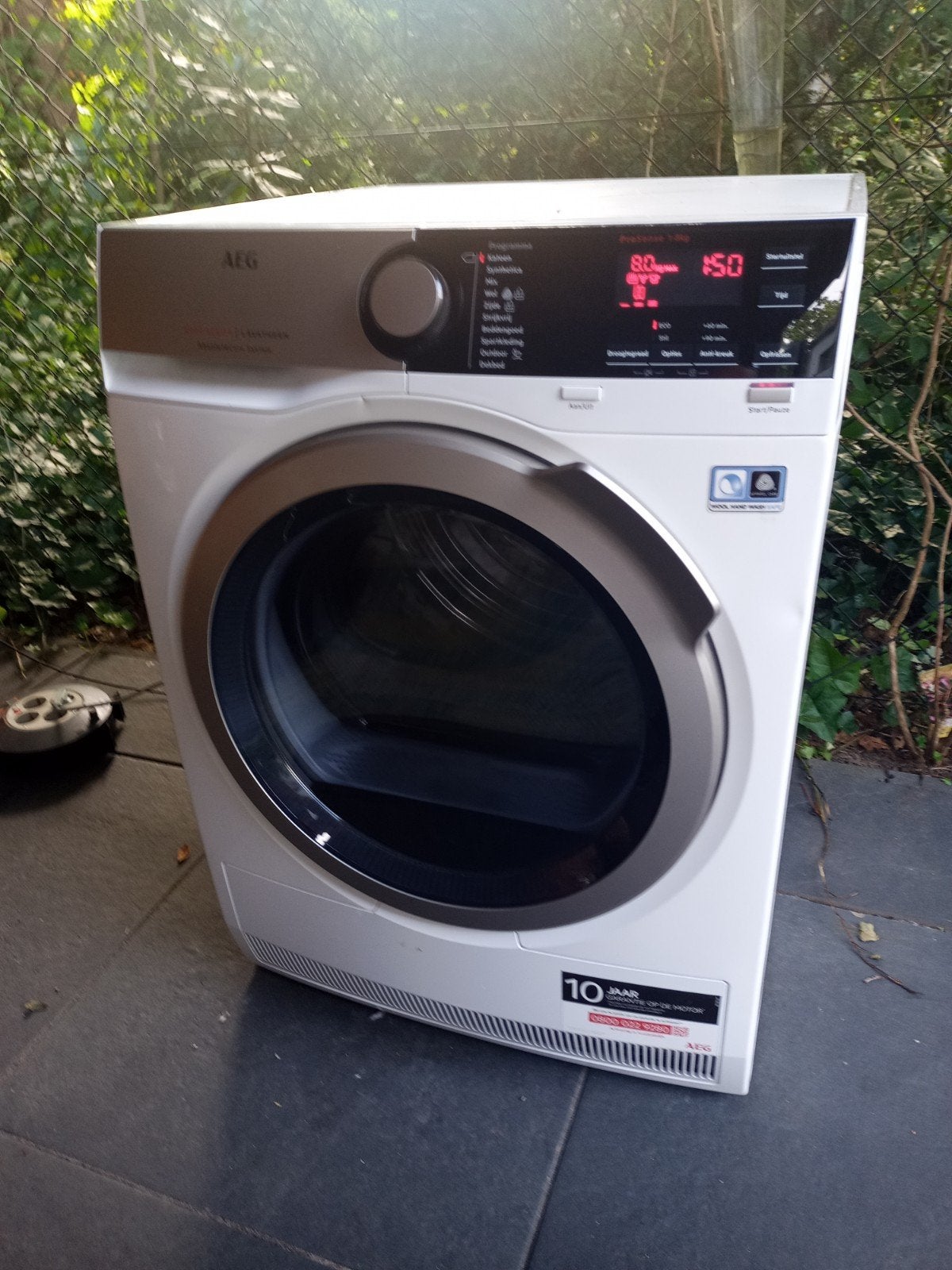 AEG Lavatherm 8000 Series A - droogd matigbsoluteCare warmte, Ophalen, Gebruikt, Anti-kreukfase, 8 tot 10 kg