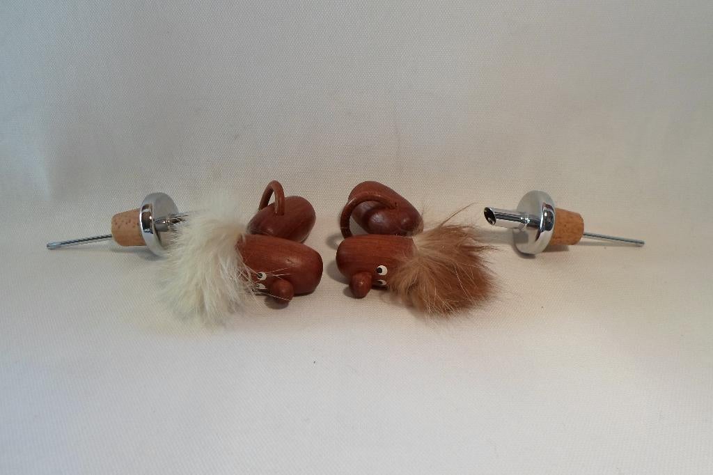 Vintage Flessenstop Teak Deens Hans Bolling, Verzamelen, Ophalen of Verzenden, Huis en Inrichting