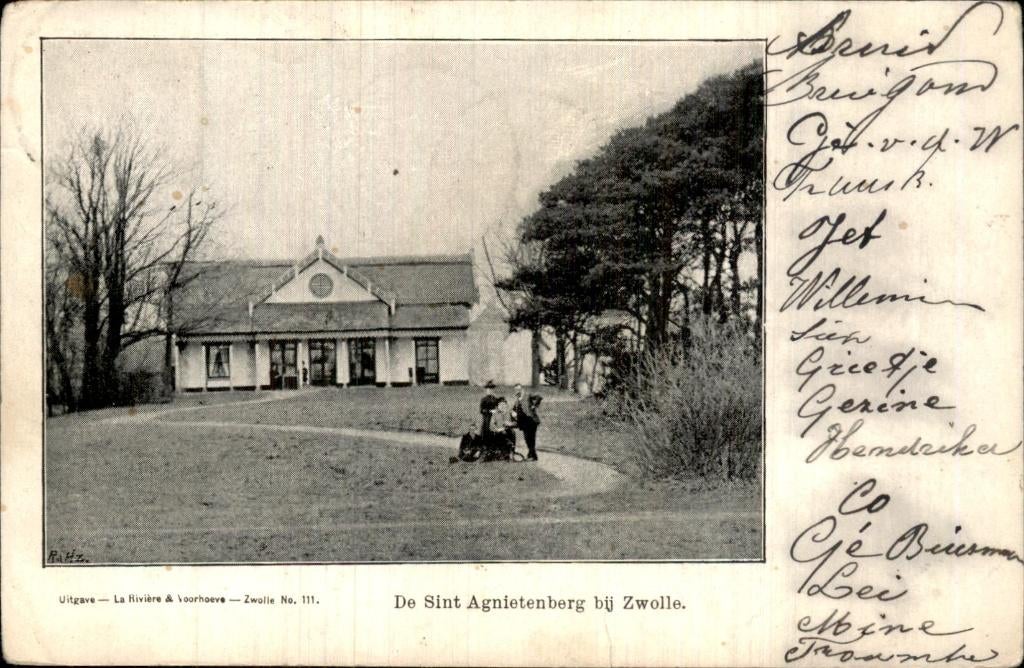 Zwolle - De Sint Agnietenberg - bij Zwolle, Ophalen of Verzenden, Voor 1920, Gelopen, Overijssel