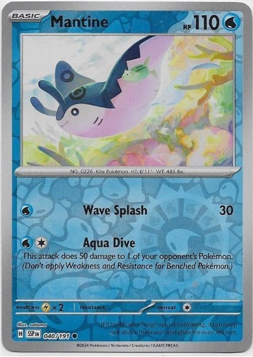 Surging Sparks,  Mantine [reverse] 40/191, Verzenden, Nieuw, Losse kaart