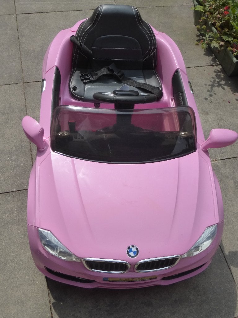 Leuke roze Elektrische BMW kinderauto, Ophalen, Gebruikt