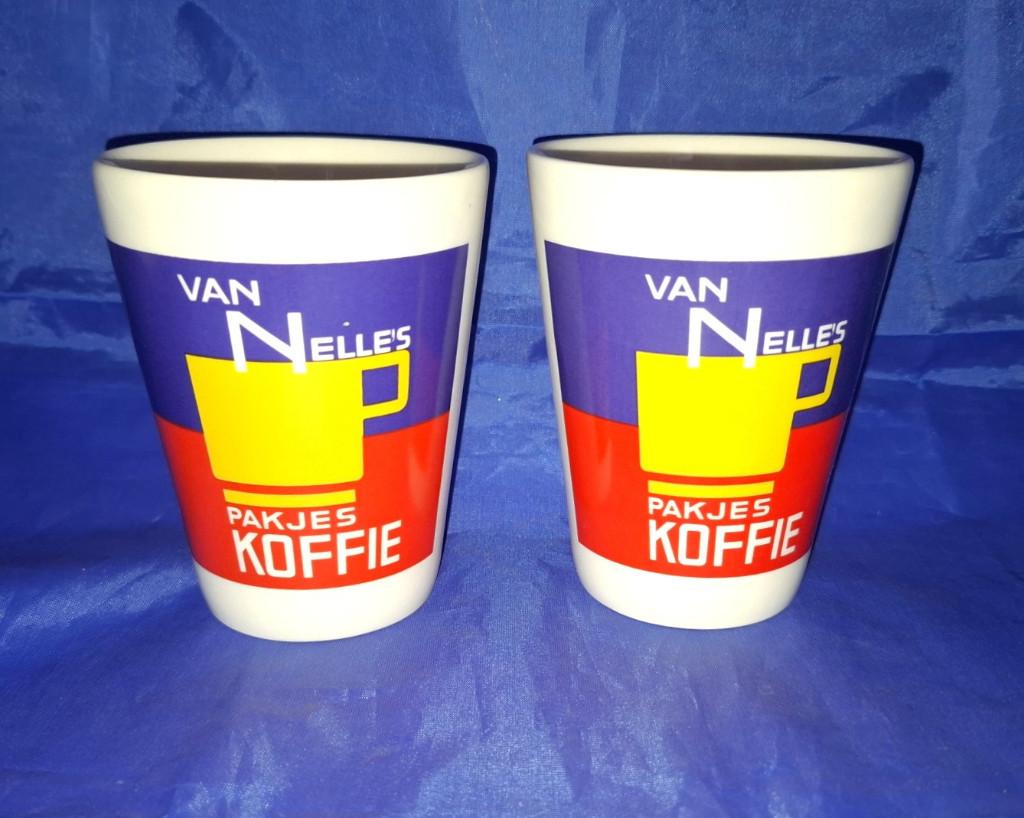 Vintage Van Nelle Koffiebekers - Design Jac. Jongert, Antiek en Kunst, Ophalen of Verzenden