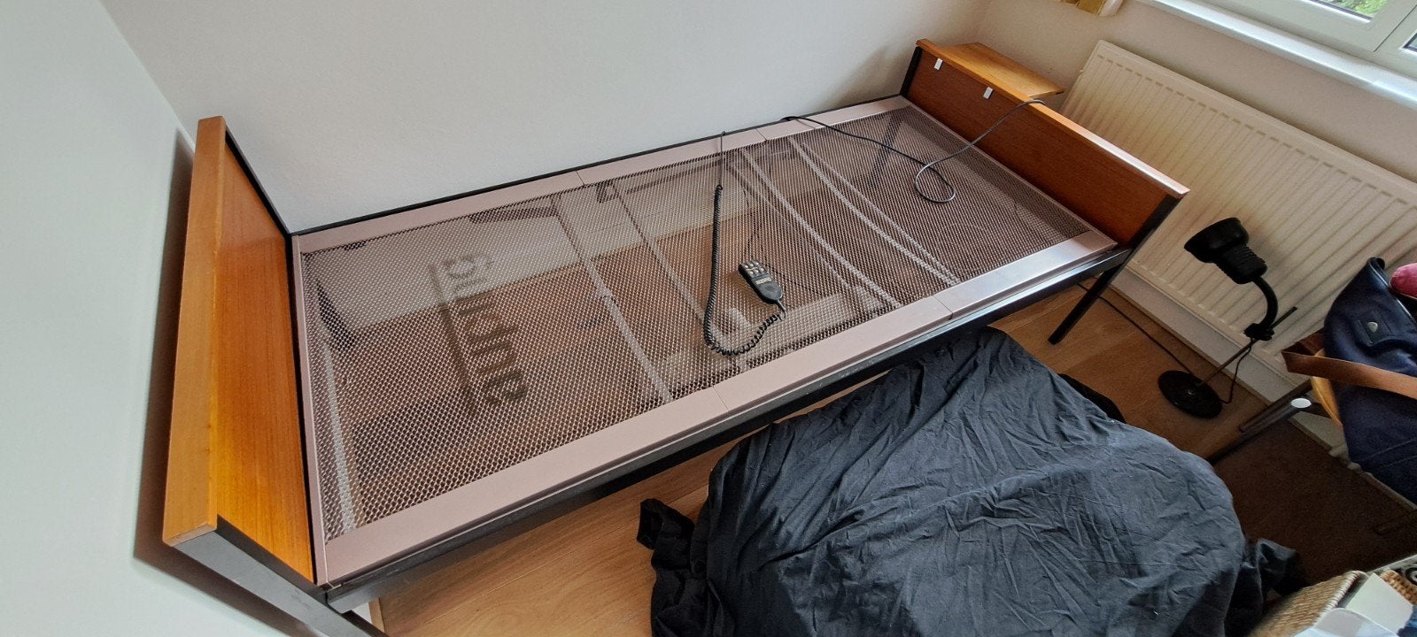 Auping eenpersoonsbed met verstelbare spiraalbodem, 90 cm, Ophalen of Verzenden, 200 cm, Metaal