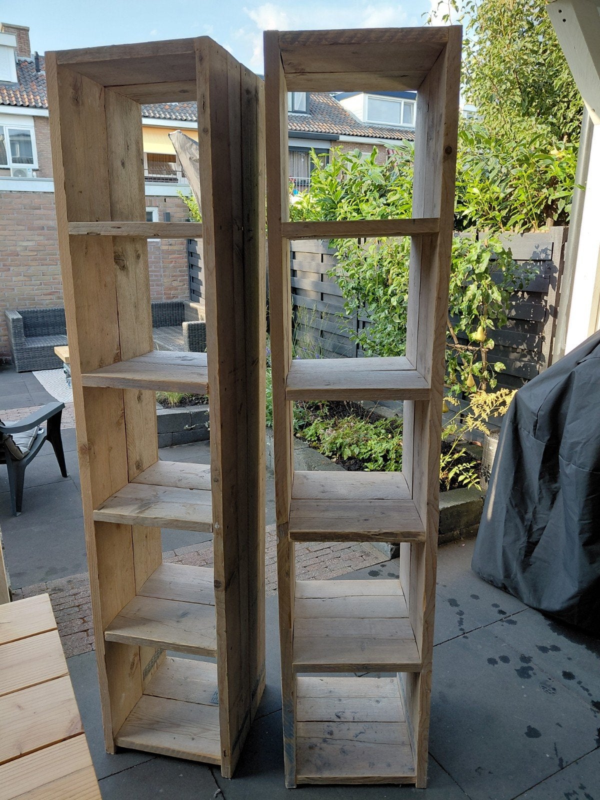 1 of 2 steigerhouten (kallax) kasten, Ophalen, 25 tot 50 cm, Minder dan 150 cm, 150 tot 200 cm