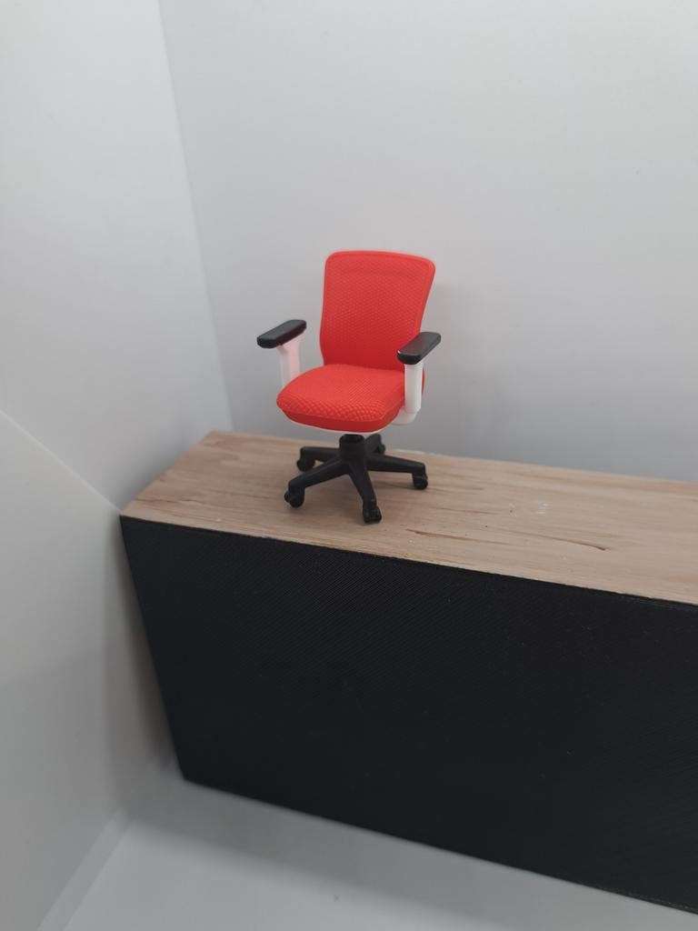 Bureau stoel 1:24, Ophalen of Verzenden, Nieuw, Poppenhuis