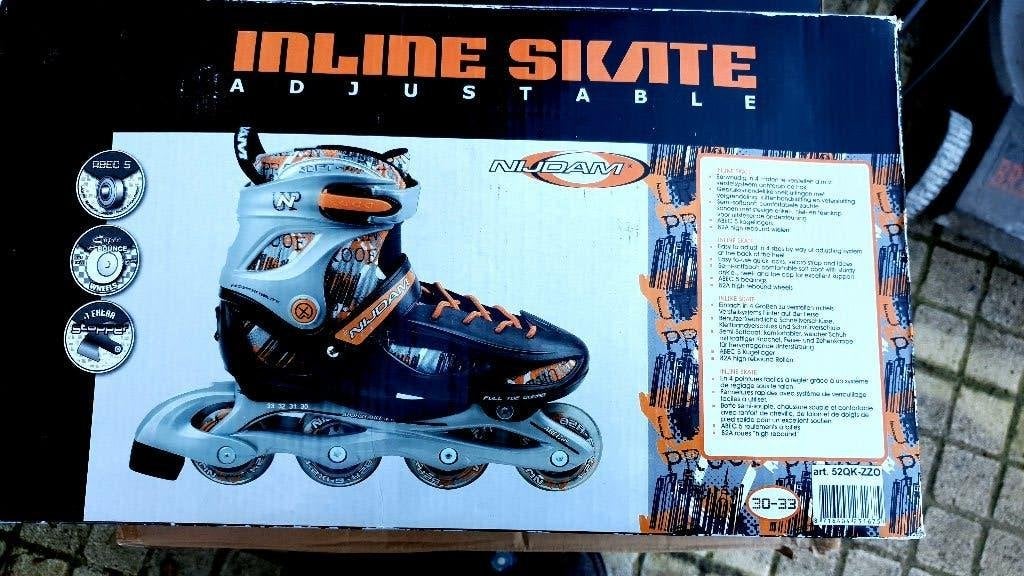 Nieuwe Nijdam Inline skate twee dozen van maten 29-32, Kinderen, Nieuw, Inline skates 4 wielen, Ophalen