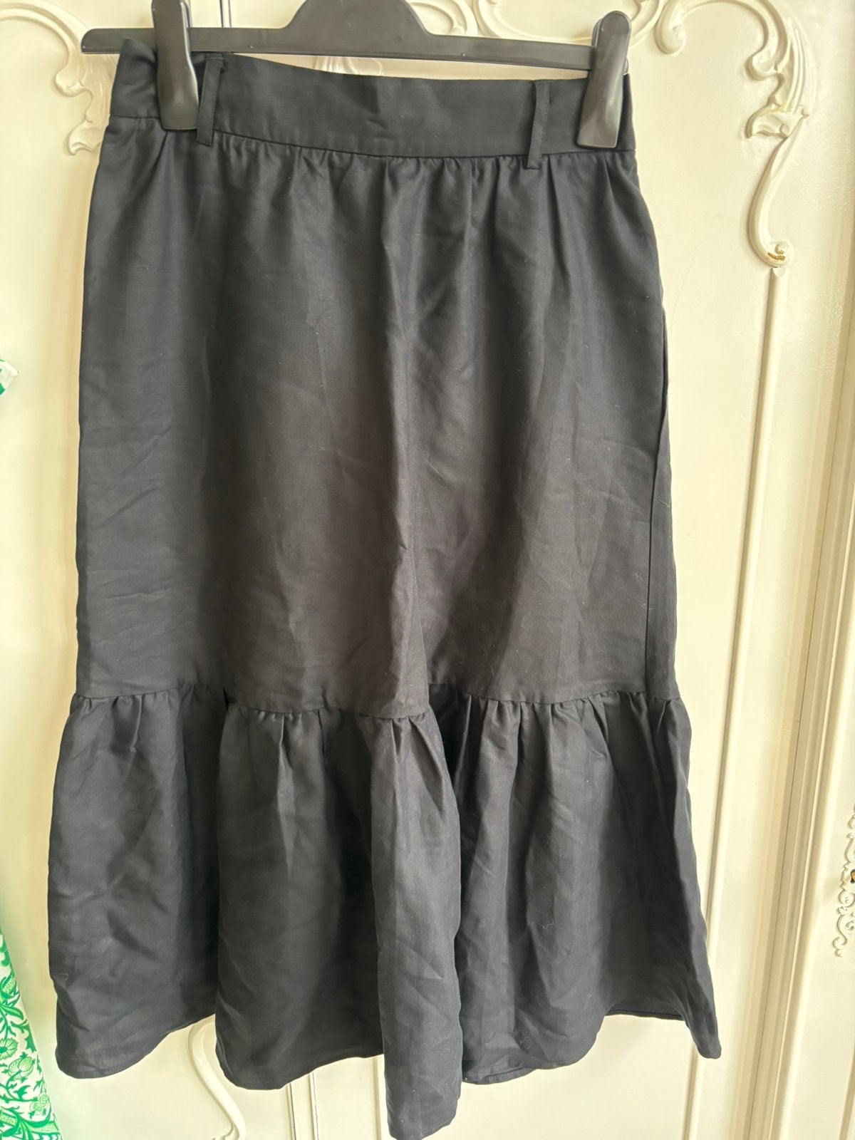 Nieuw zwart linnen maxi rok maat 36, Zwart, Nieuw, Ophalen of Verzenden, Maat 36 (S)