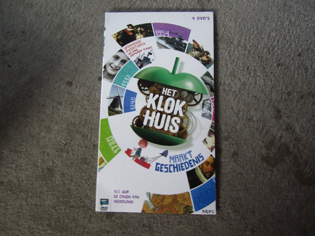 DVDbox: Het Klokhuis maakt geschiedenis , 4 dvds, Gebruikt, Alle leeftijden, Box/collectie, Educatief