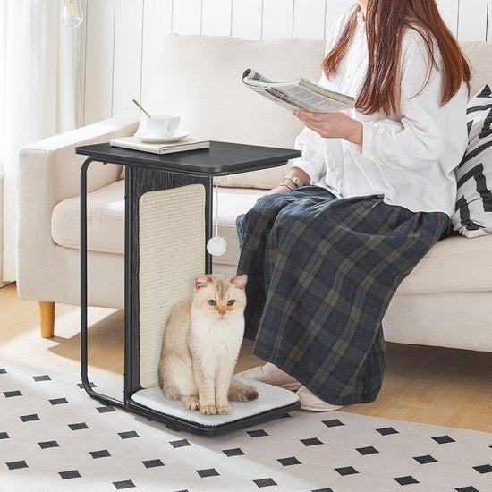 Krabpaal voor Katten-Bruin - Zwart-30x50x61cm, Ophalen of Verzenden, Nieuw, Krabpaal