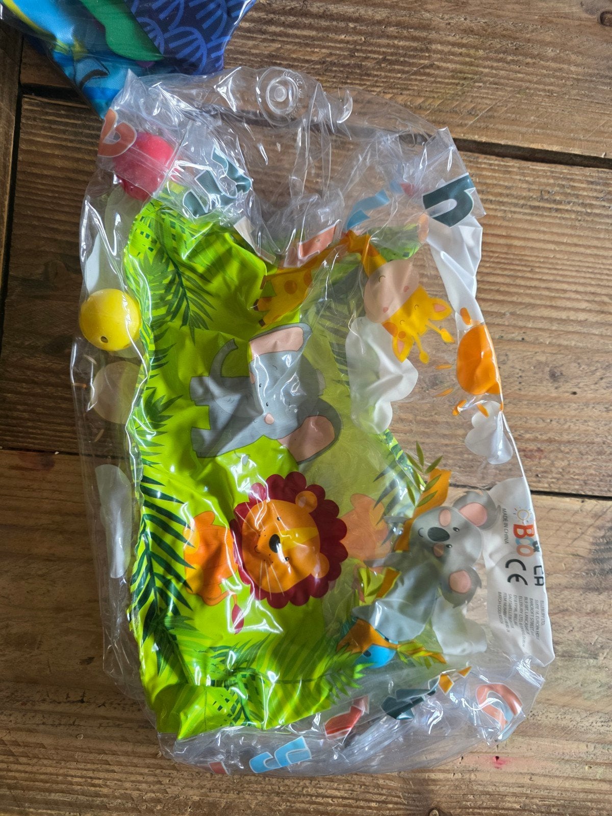 Opblaasbaar speelgoed met jungle dieren, Ophalen of Verzenden, Nieuw, Speelkleed