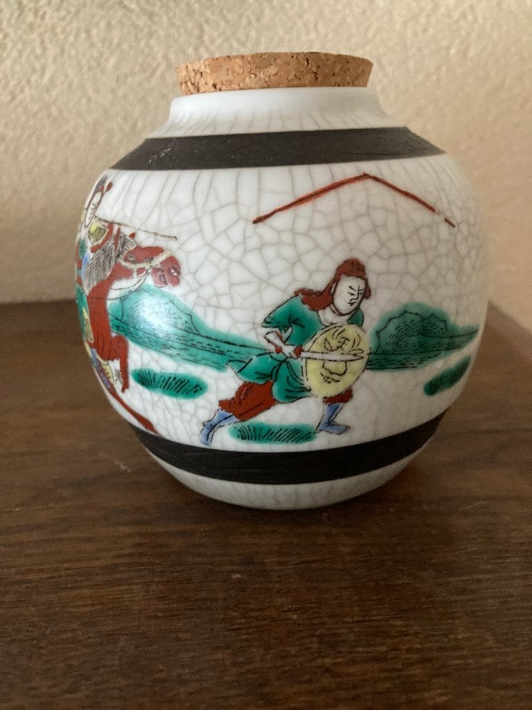 Twee mooie gemberpotjes. Puntgaaf., Ophalen of Verzenden, Gebruikt