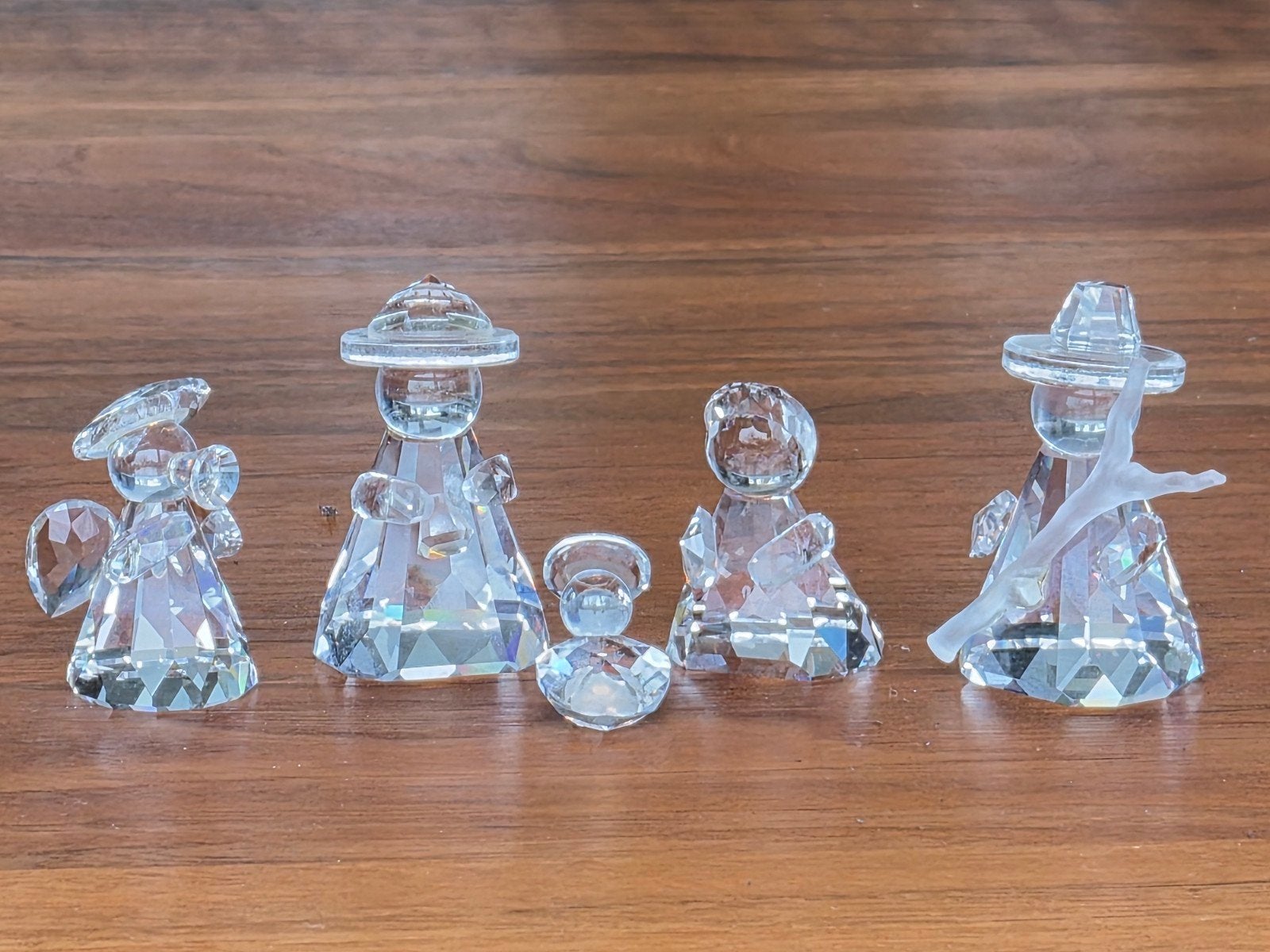 Swarovski Silver Crystal - 5-delige Kerststal set - Doos & C, Verzamelen, Ophalen of Verzenden, Zo goed als nieuw, Figuurtje