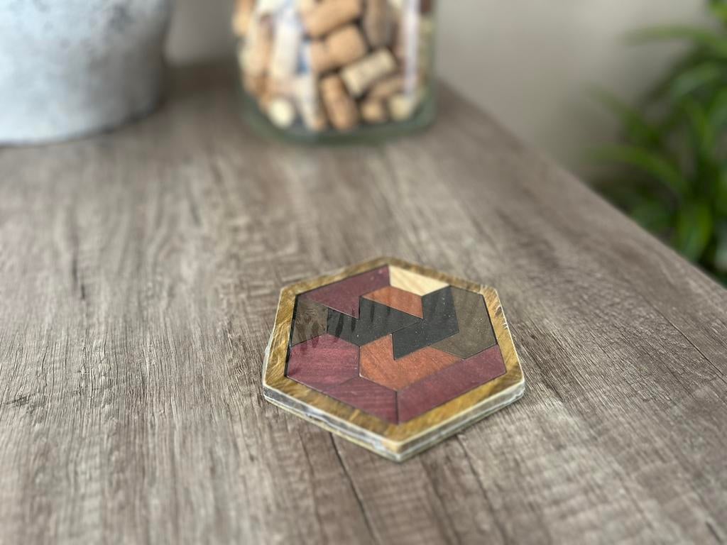 Houten puzzel nieuw, Hobby en Vrije tijd, Ophalen of Verzenden, Minder dan 500 stukjes, Zo goed als nieuw