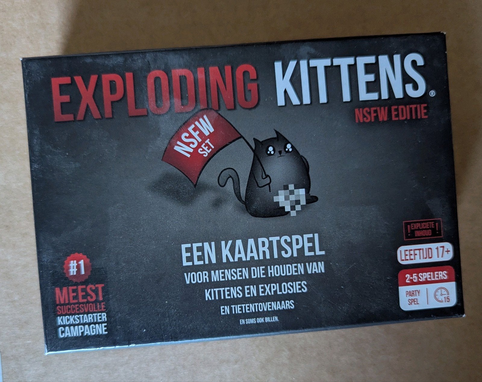 Exploding kittens NSFW edition compleet, Ophalen of Verzenden, Zo goed als nieuw