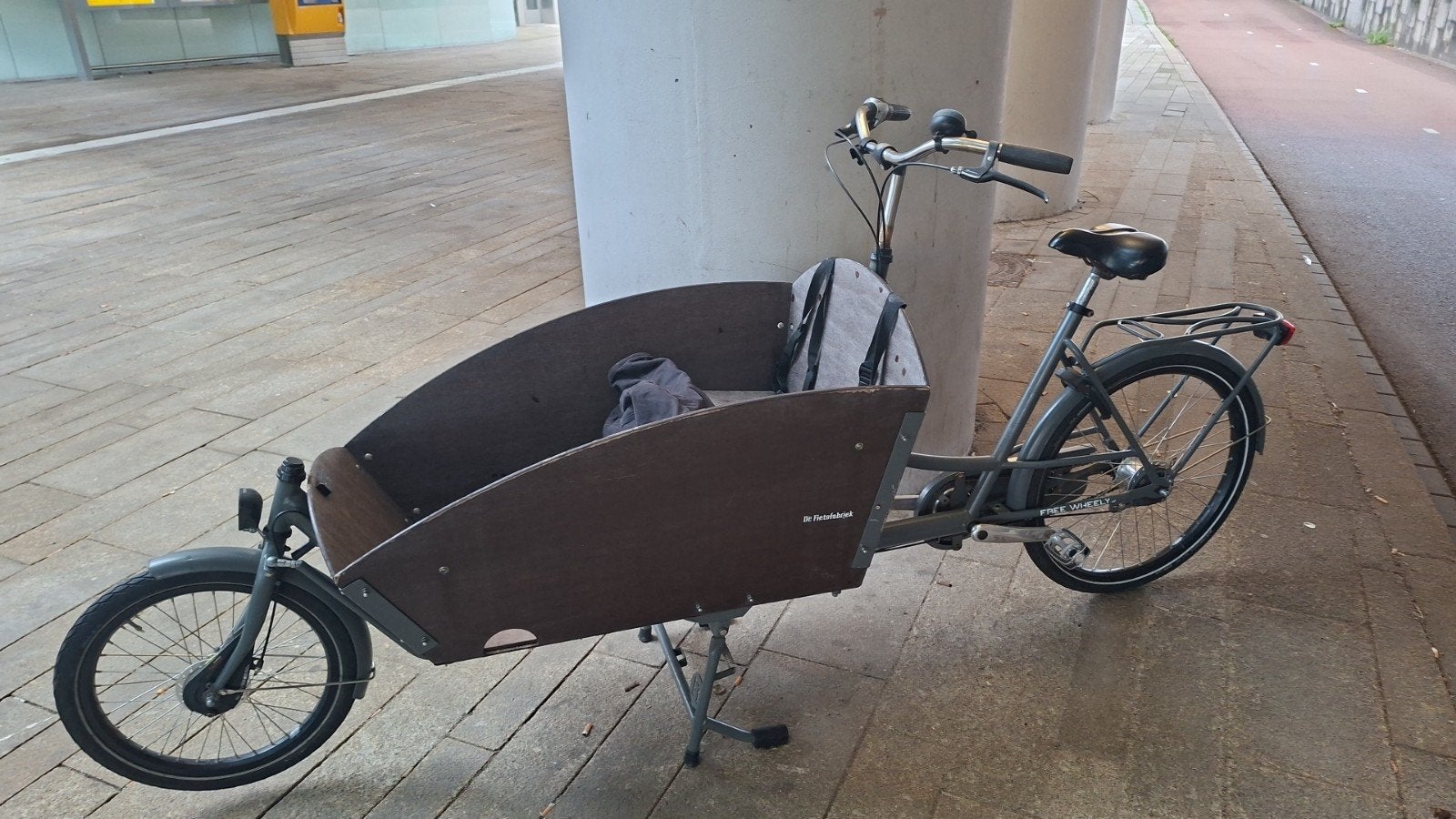 bakfiets (7 gears Shimano) Fiets fabriek, 3 kinderen, Ophalen of Verzenden, Zo goed als nieuw, Fietsfabriek