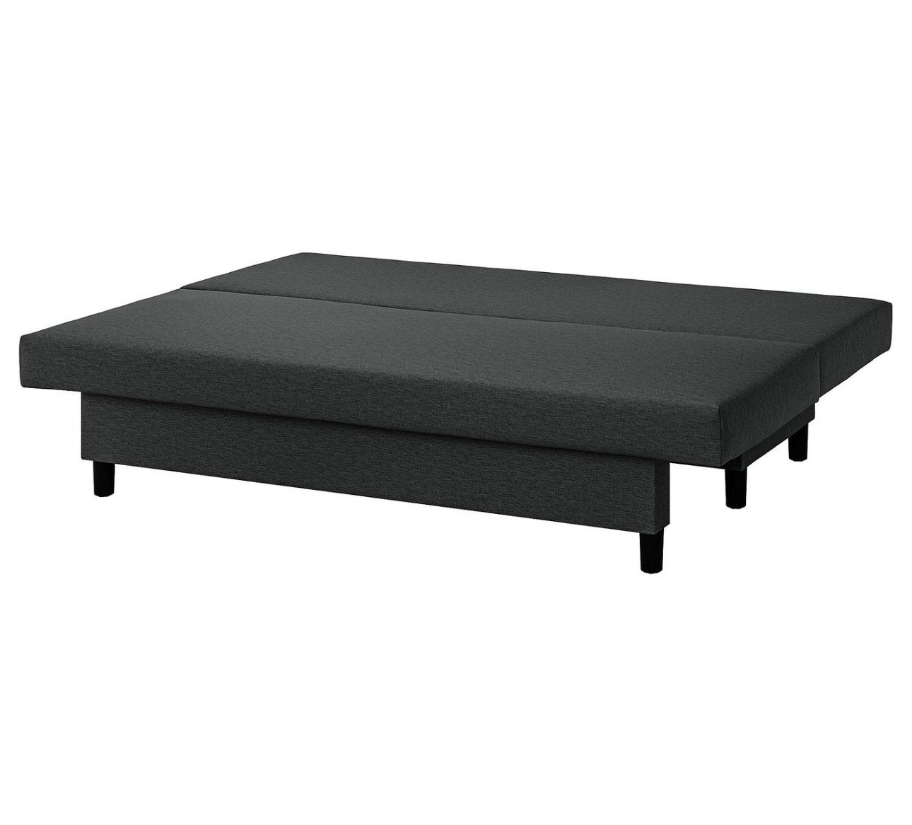 IKEA ÄLVDALEN 3-zits slaapbank, Knisa donkergrijs, Ophalen, Tweepersoons, Zo goed als nieuw, Overige maten