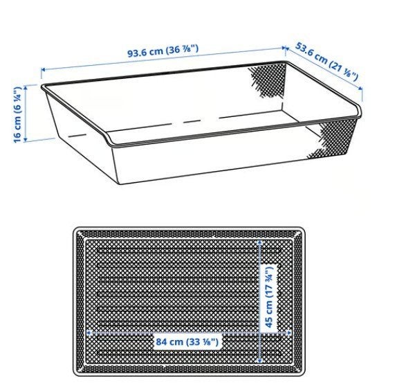 Komplement fijndraadmand pax ikea, 50 tot 100 cm, Zo goed als nieuw, Minder dan 100 cm, 50 tot 75 cm