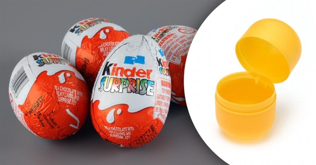 kinder surprise Plastic lege Eieren Geel meer dan 120 stuks, Ophalen of Verzenden, Nieuw, Hardplasticfiguren