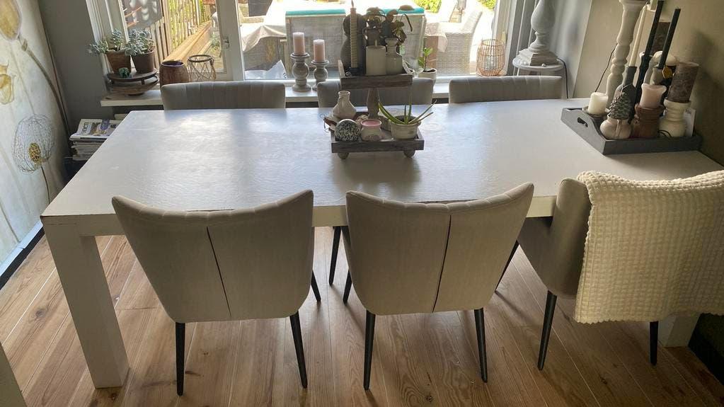Tafel 240 x 100, Huis en Inrichting, Tafels | Eettafels, Ophalen, Gebruikt, 200 cm of meer, 50 tot 100 cm