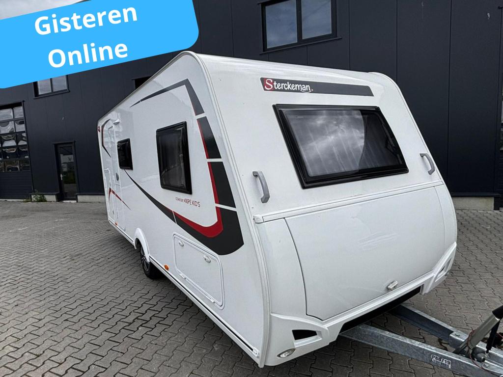 Sterckeman Easy Comfort 490 PE incl Stapelbed - Voortent, Caravans en Kamperen, Sterckeman, Particulier, 5 tot 6 meter, Ringverwarming