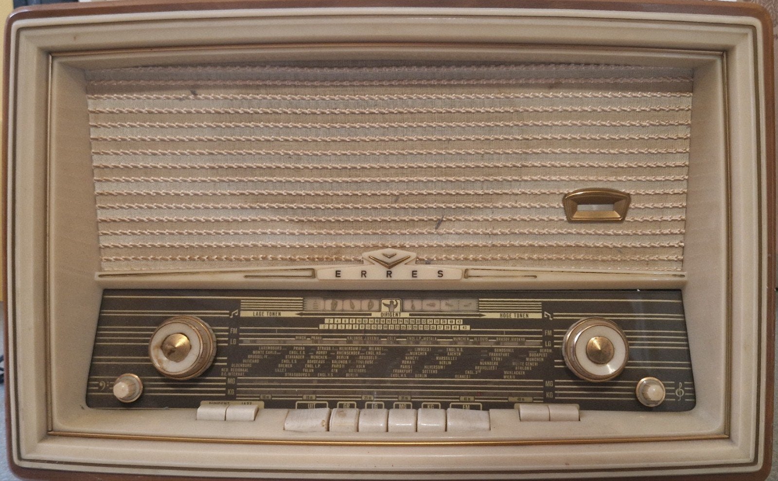 Vintage Erres Radio - Type KY 586 - Jaren '60, Audio, Tv en Foto, Radio's, Ophalen, Gebruikt, Radio