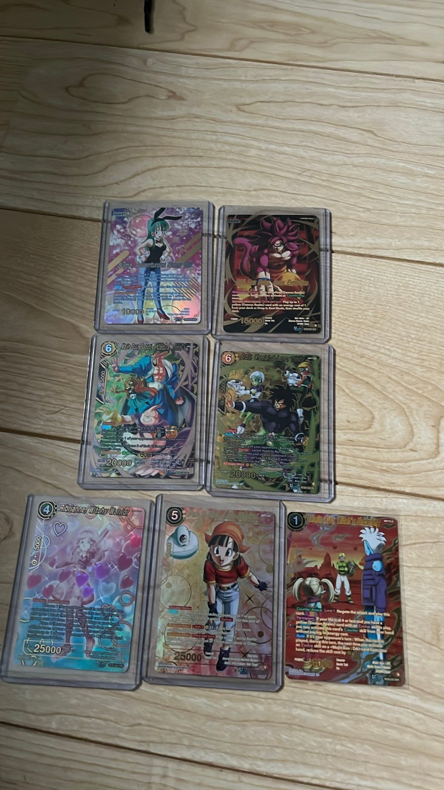 Dragon Ball Super BT30 3 Glorious Fighters, Ophalen of Verzenden, Zo goed als nieuw, Meerdere kaarten, Foil