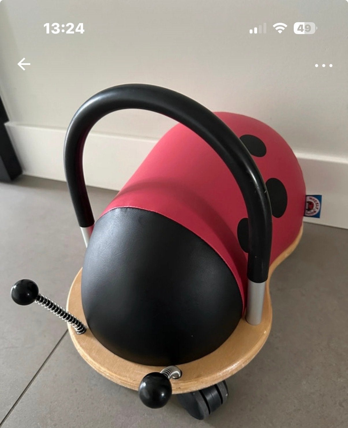Wheely Bug Lieveheersbeestje Loopwagen - Nieuw, Ophalen of Verzenden, Nieuw, Auto, Met wieltjes