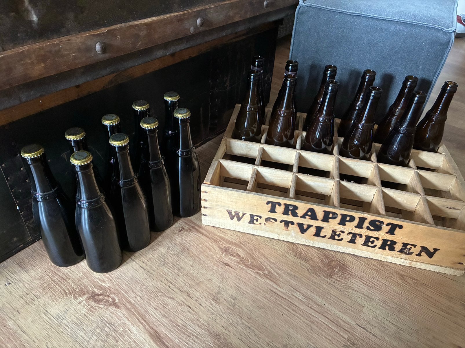 Halve krat gerijpte Westvleteren 12 - Abdijbier, Verzamelen, Ophalen of Verzenden, Flesje(s), Overige merken