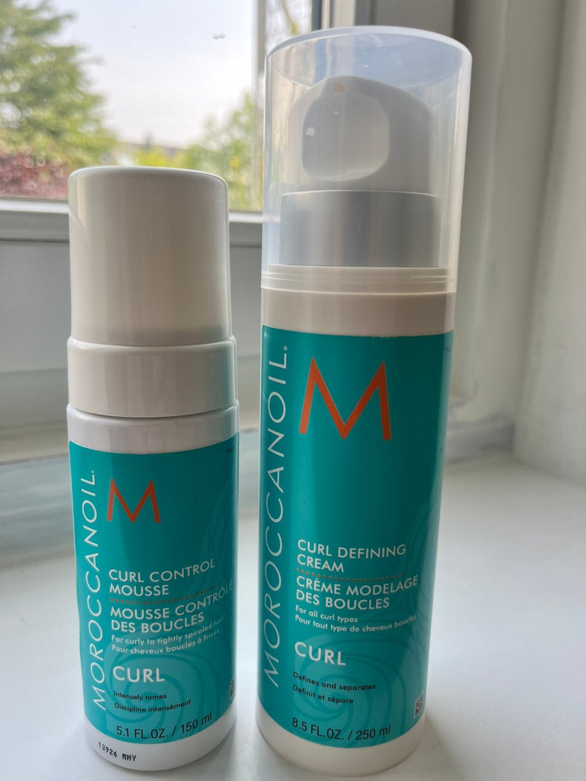 Maroccanoil Curl definning cream en Curl control mouse, Ophalen of Verzenden, Zo goed als nieuw, Gehele gezicht