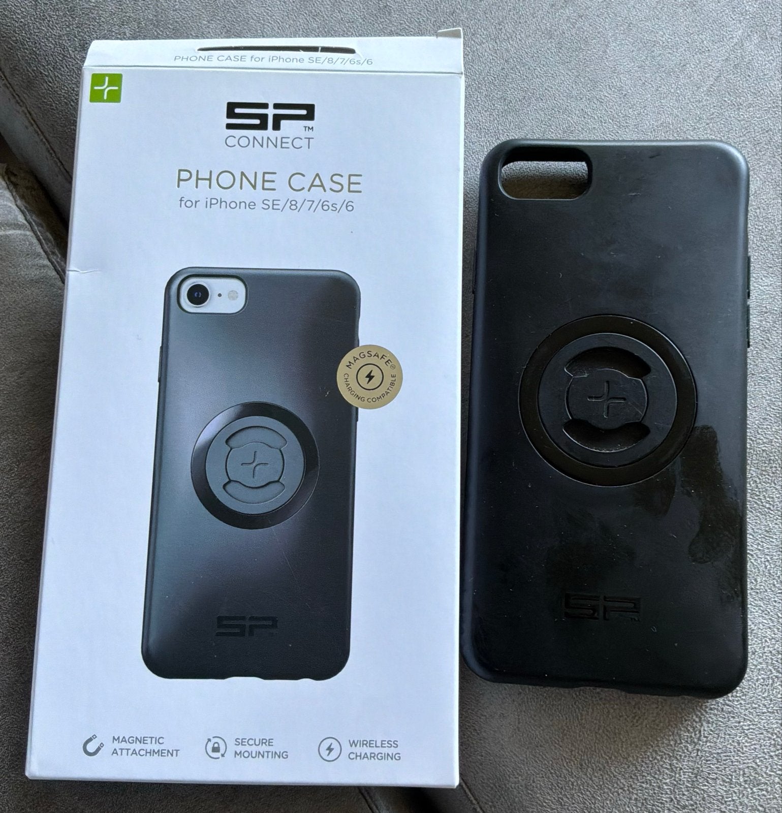 SP Connect telefoonhoesje voor iPhone SE/8/7/6s/6, Zwart, Hoesje of Tasje, Ophalen of Verzenden, Zo goed als nieuw